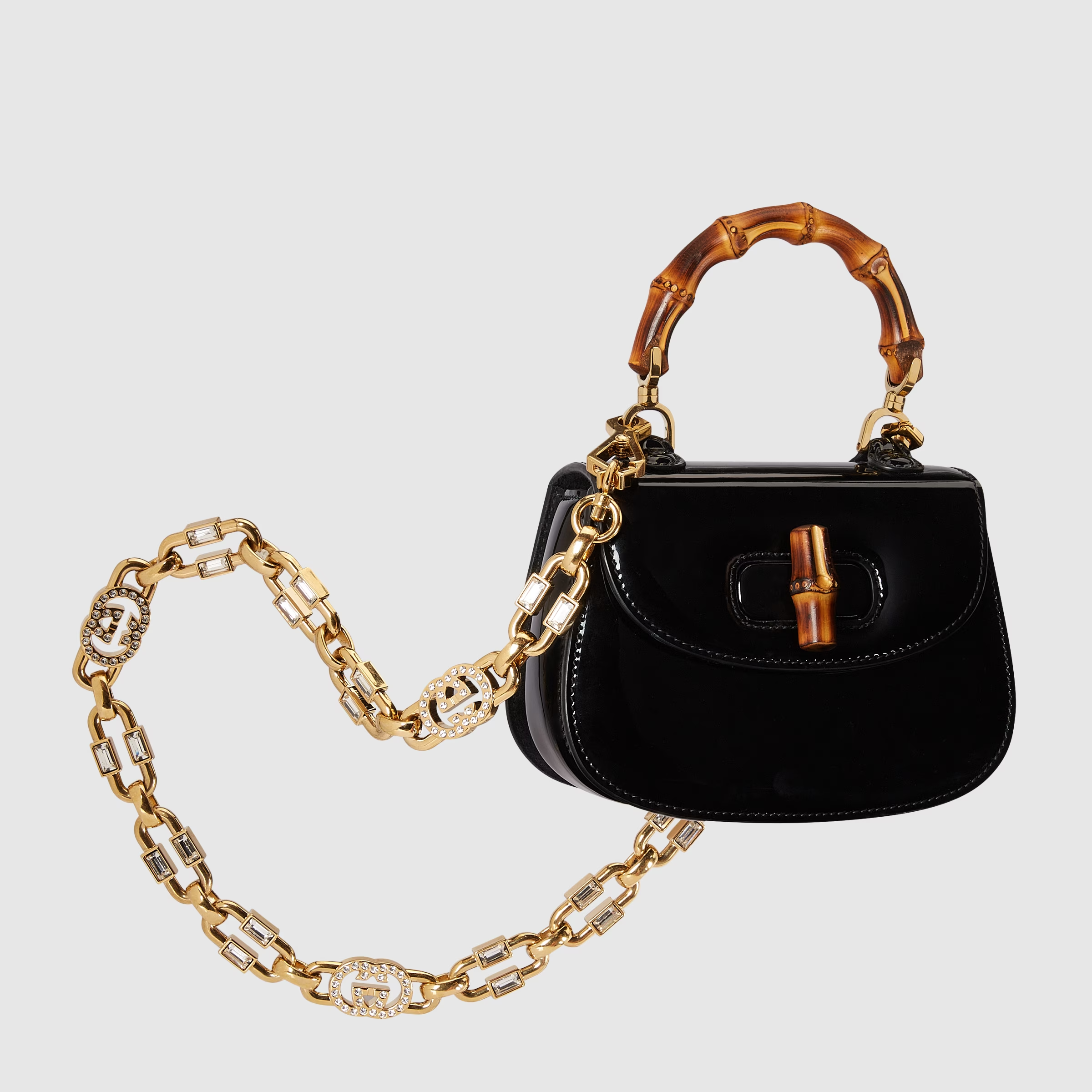 Gucci bamboo handbag deals